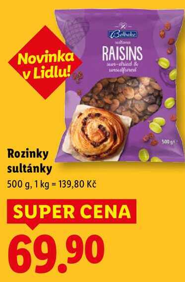 Rozinky sultánky, 500 g