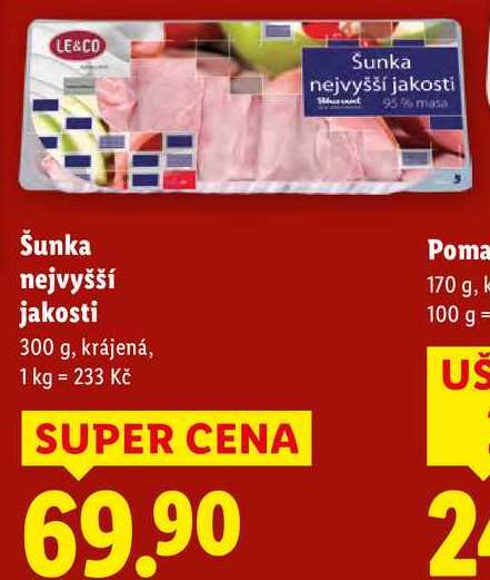 Šunka nejvyšší jakosti, 300 g