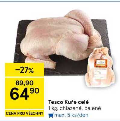 Tesco Kuře celé, 1 kg
