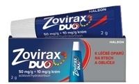 Zovirax Duo 50 mg/g + 10 mg/g krém 2 g