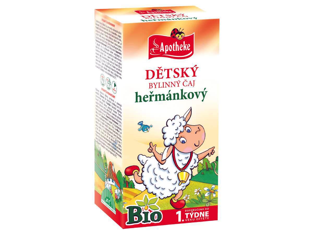 Apotheke Dětský Bylinný čaj Heřmánkový Bio 20x1g
