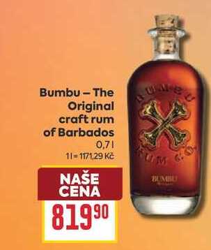 Bumbu - The Original craft rum of Barbados 0,7l