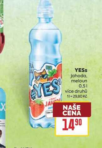 YESS jahoda, meloun 0,5l