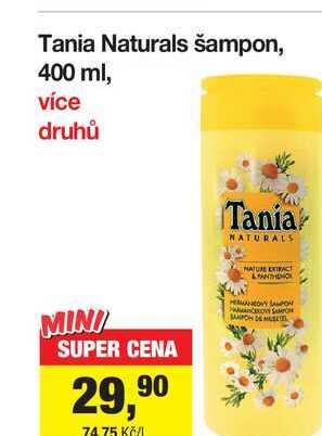 Tania Naturals šampon, 400 ml