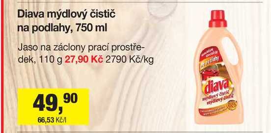 Diava mýdlový čistič na podlahy, 750 ml