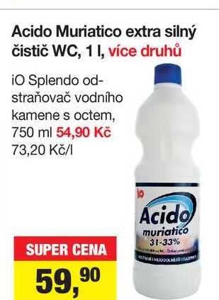 Acido Muriatico extra silný čistič WC, 1 I