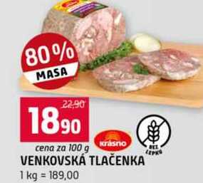 VENKOVSKÁ TLAČENKA 100g