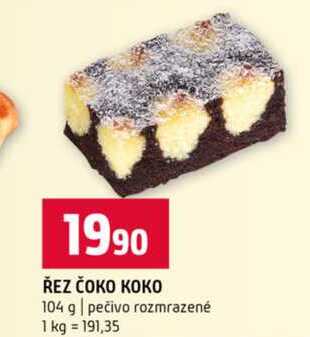ŘEZ ČOKO KOKO 104 g pečivo rozmrazené