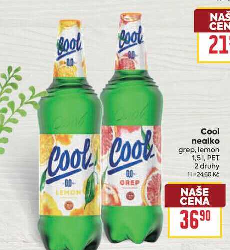 Cool nealko grep, lemon 1,51, PET