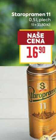 Staropramen 11 0,51, plech 