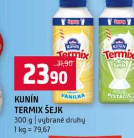 KUNIN TERMIX ŠEJK 300 g vybrané druhy