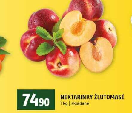 NEKTARINKY ŽLUTOMASÉ 1 kg skládané 