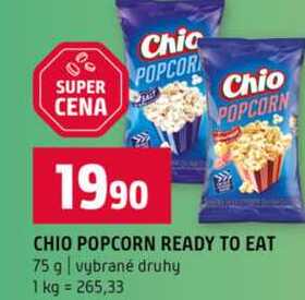 CHIO POPCORN READY TO EAT 75 g vybrané druhy