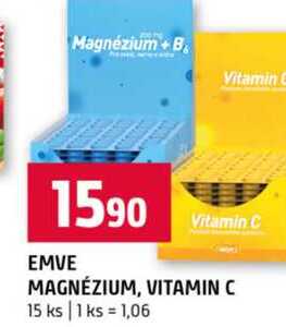 EMVE MAGNÉZIUM, VITAMIN C 15 ks 