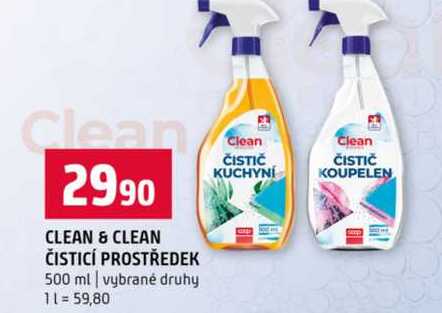 CLEAN & CLEAN ČISTICÍ PROSTŘEDEK 500 ml vybrané druhy