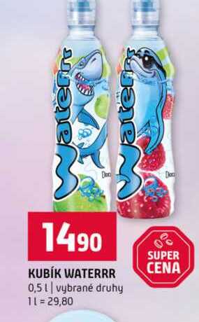 KUBÍK WATERRR 0,5l vybrané druhy 