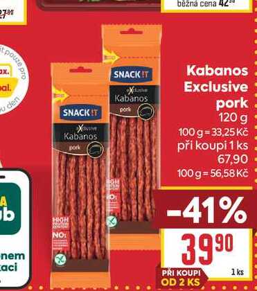 Kabanos Exclusive pork 120g