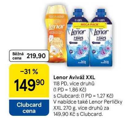 Lenor Aviváž XXL, 118 dávek