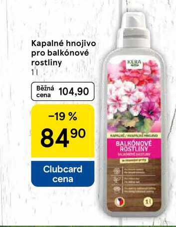 Kapalné hnojivo pro balkónové rostliny, 1 l