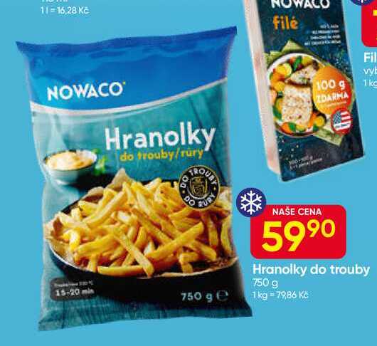 NOWACO Hranolky do trouby 750g
