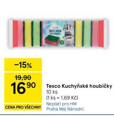 Tesco Kuchyňské houbičky, 10 ks