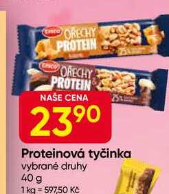 EMCO Proteinová tyčinka vybrané druhy 40 g 