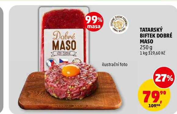 TATARSKÝ BIFTEK DOBRÉ MASO, 250 g