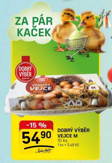 DOBRÝ VÝBĚR VEJCE M 10 ks 