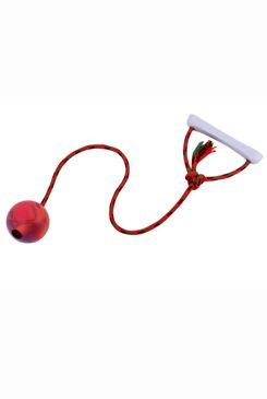 Hračka pes míč aport na šňůrce plovací vanilkový 6cm SP