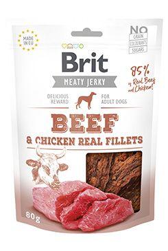 Brit Jerky Beef Fillets 80g