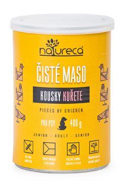Natureca konzerva kuřecí kousky pro psy 400g
