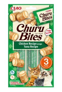 Churu Cat Bites Chicken Wraps&tuna Purée 3x10g