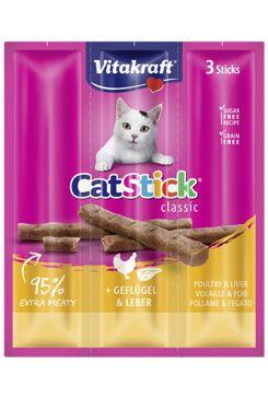 Vitakraft cat pochoutka stick clasic poultry/liver 3ks
