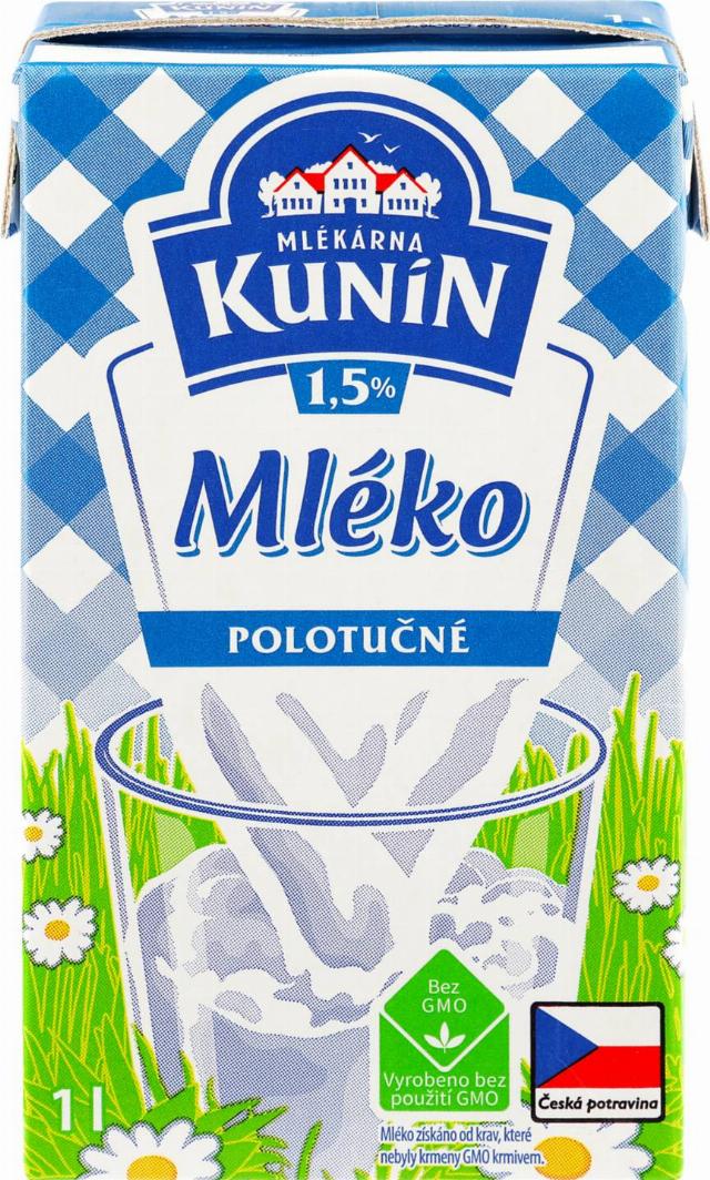 Kunín Trvanlivé mléko tuk 1,5 %