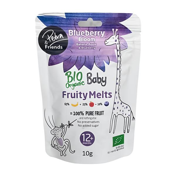 Petra & Friends BIO Ovocné smoothie kousky sušené mrazem - banán, jablko a borůvka