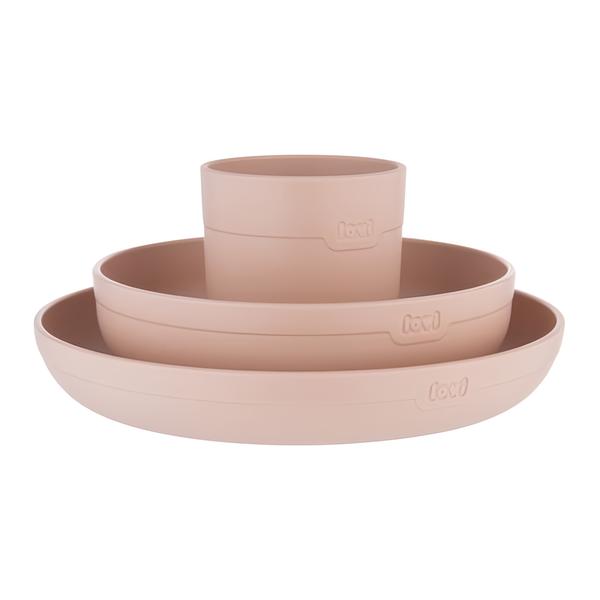 LOVI Sada 3 ks nádobí s hrnečkem Nude