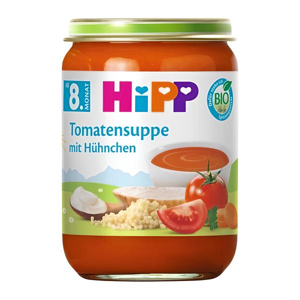 HiPP BIO Rajčatová polévka s nudlemi a kuřecím masem