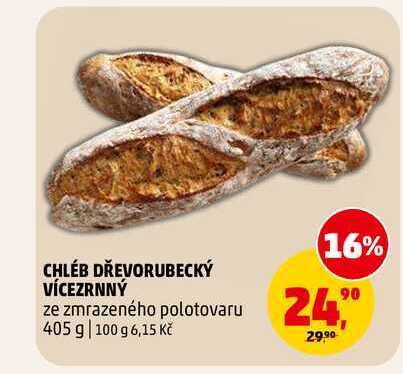 CHLÉB DŘEVORUBECKÝ VÍCEZRNNÝ, 405 g
