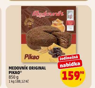 MEDOVNÍK ORIGINAL PIKAO, 850 g
