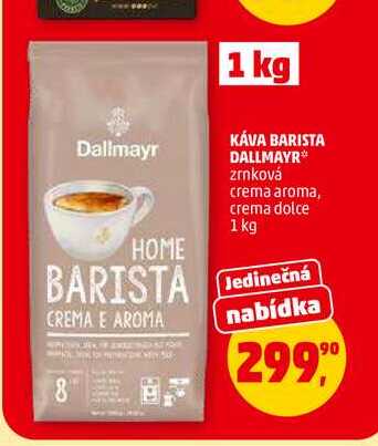 KÁVA BARISTA DALLMAYR, 1 kg
