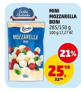 MINI MOZZARELLA BONI, 150 g