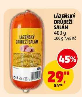 LÁZEŇSKÝ DRŮBEŽÍ SALÁM, 400 g 