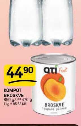 KOMPOT BROSKVE 850 g/PP 470 g 