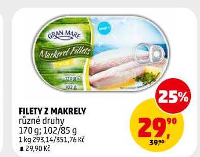 FILETY Z MAKRELY, 170 g