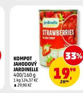 KOMPOT JAHODOVÝ JARDINELLE, 400 g