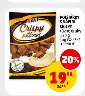 POLŠTÁŘKY S NÁPLNÍ CRISPY, 150 g