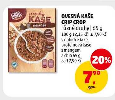 OVESNÁ KAŠE CRIP CROP, 65 g 