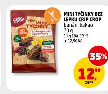 MINI TYČINKY BEZ LEPKU CRIP CROP, 70 g 