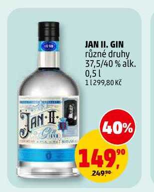 JAN II. GIN, 0,5 l