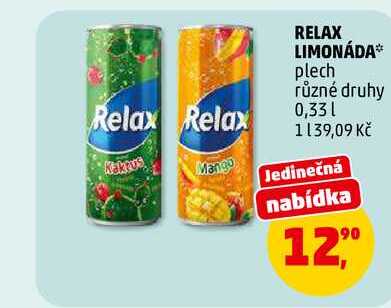 RELAX LIMONÁDA, 0,33 l